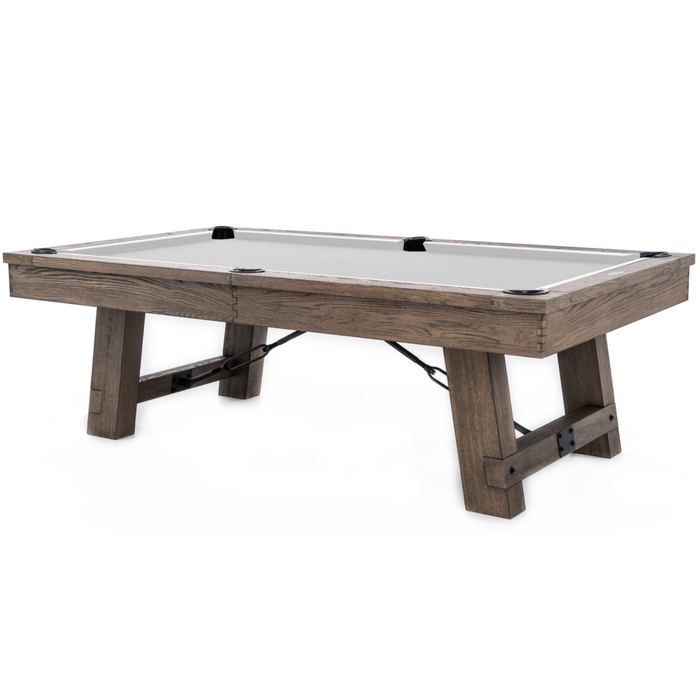 Plank & Hide Isaac Wood Pool Table with Free Accessory Kit and Free White Glove Delivery & Installation