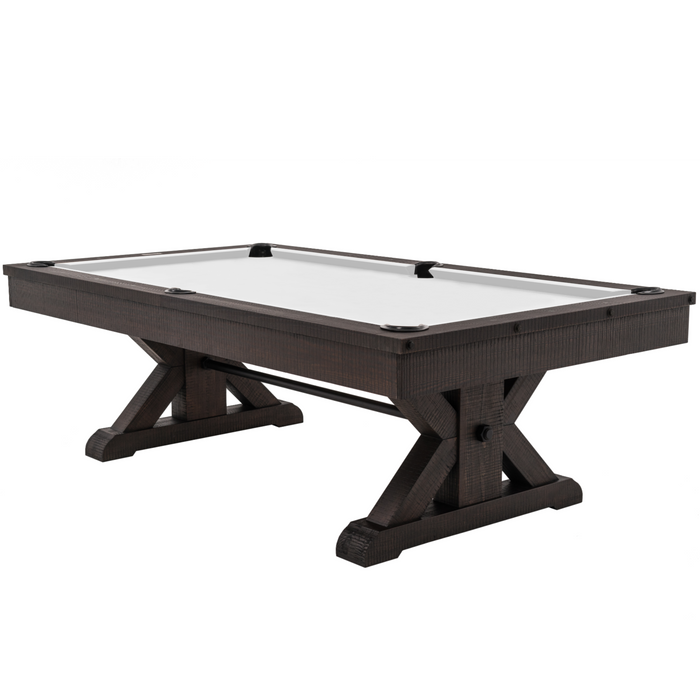 Plank & Hide Otis Wood Pool Table with Free Accessory Kit and Free White Glove Delivery & Installation