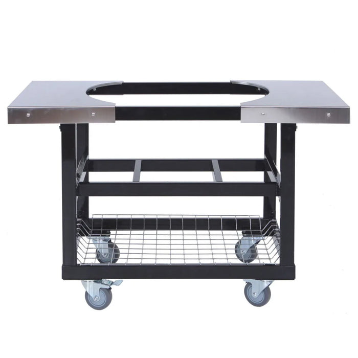 Luxe Homes Direct Stainless Steel Cart Base with Basket and Side Shelves for Oval Large 300 & XL 400
