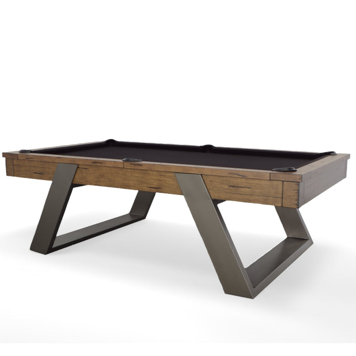 Plank & Hide Modesto Wood Pool Table (Size 8') 87004-SMK with Free Accessory Kit and Free White Glove Delivery & Installation