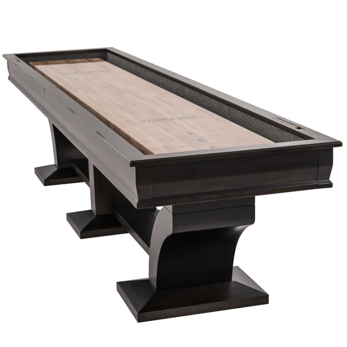Plank & Hide Paxton Shuffleboard Table with Free Bowling Pin Set and Free White Glove Delivery & Installation