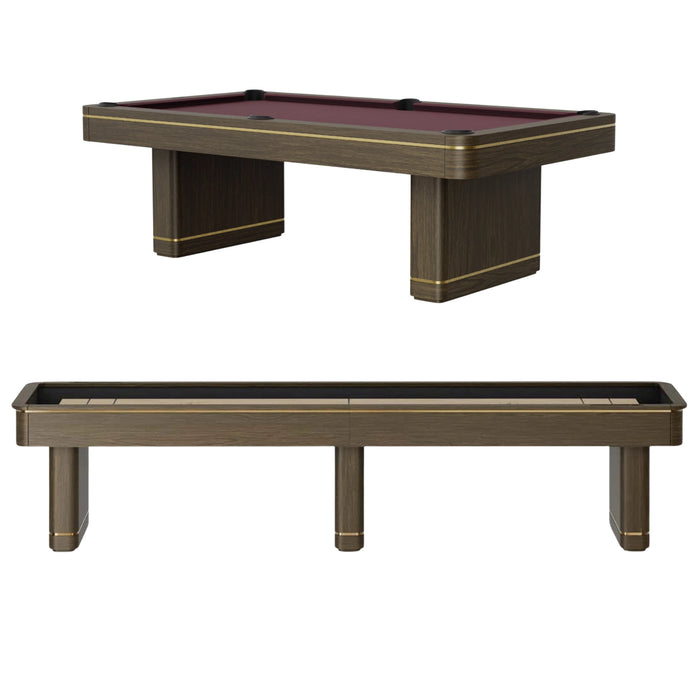 Plank & Hide Deco Pool Table & Shuffleboard with Free Accessories & Free White Glove Installation