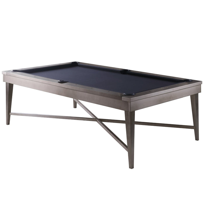 Plank & Hide Saxon Steel Pool Table (Size 8') with Free Accessory Kit, Steel Cue Rack, Delivery & Installation