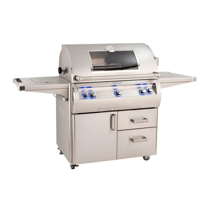 Fire Magic 79" E790S Freestanding Echelon Diamond, Analog Thermometer, Power Burner, Rotisserie, with Magic View Window, Outdoor Grill E790S-8EA-62-W