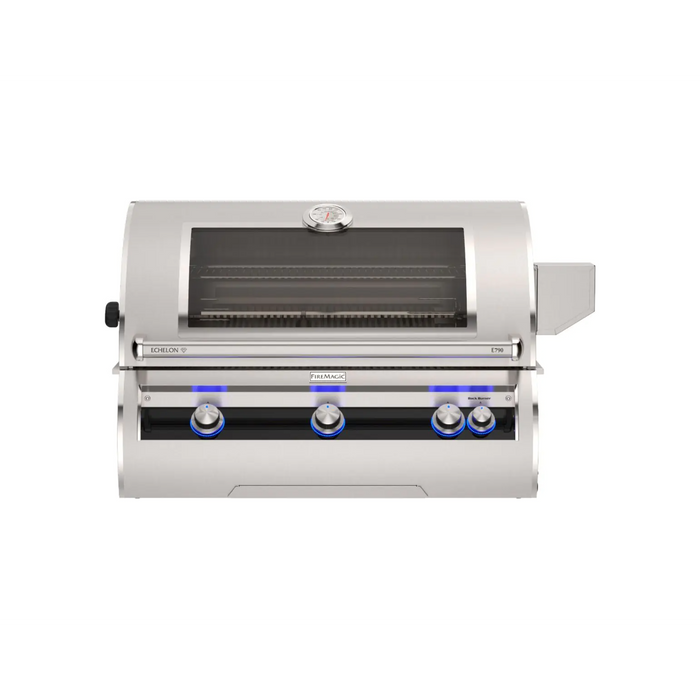 Fire Magic Echelon Diamond E790i 40" Built-In Outdoor Grill with Magic View Window, Rotisserie & Analog Thermometer - E790i-9EA-W