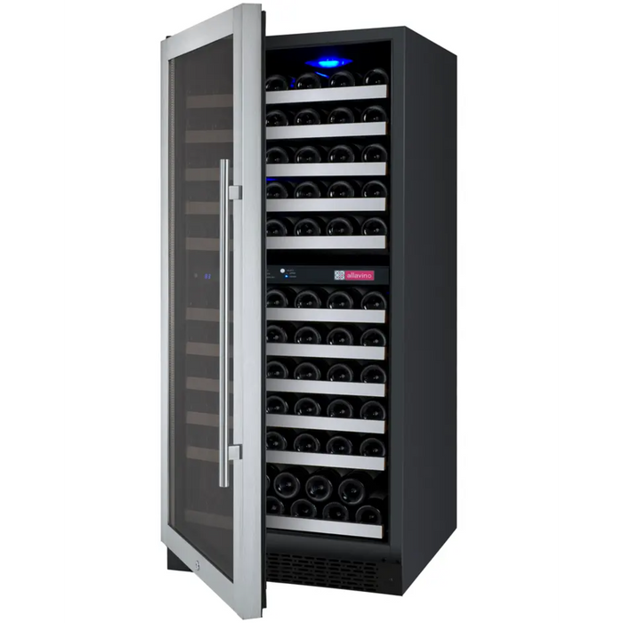 Allavino 24" FlexCount II Tru-Vino Dual Zone Wine Cooler with 121 Bottle Capacity VSWR121