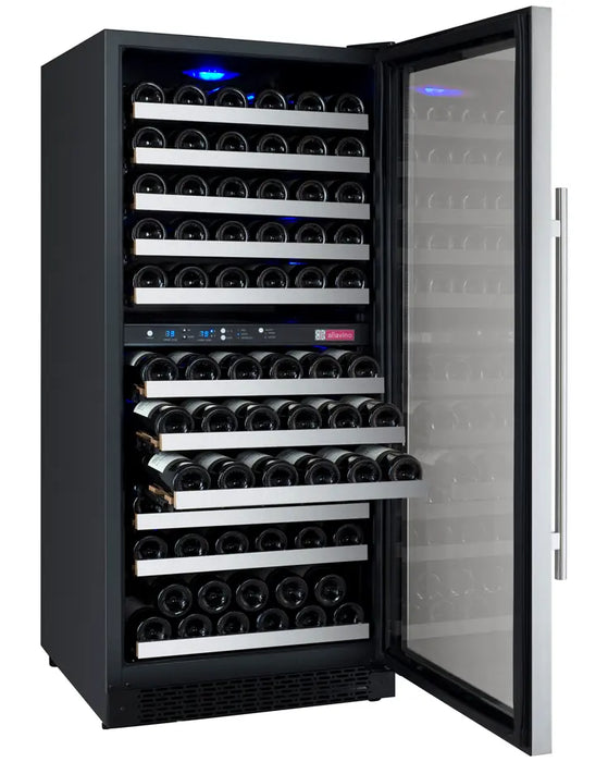 Allavino 24" FlexCount II Tru-Vino Dual Zone Wine Cooler with 121 Bottle Capacity VSWR121