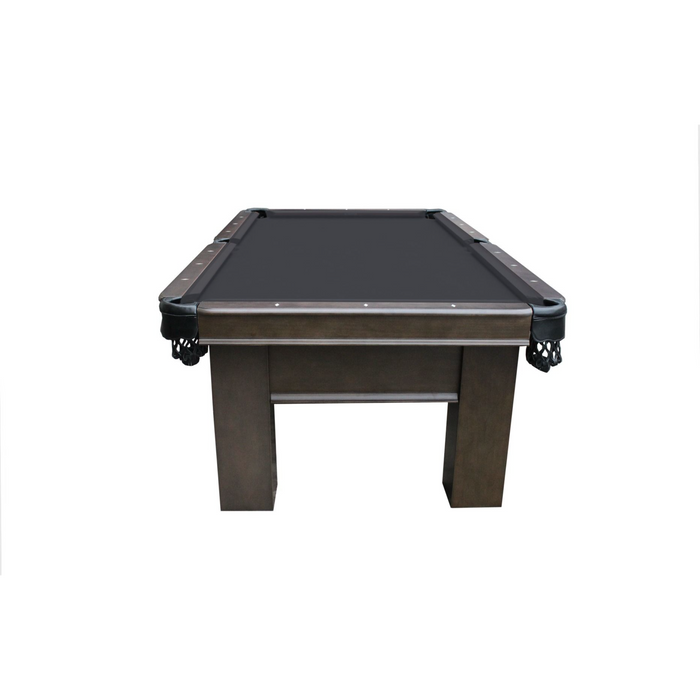 Plank & Hide Elias Wood Pool Table with Drawer (Size 8') 87009-GRG with Accessory Kit and White Glove Delivery