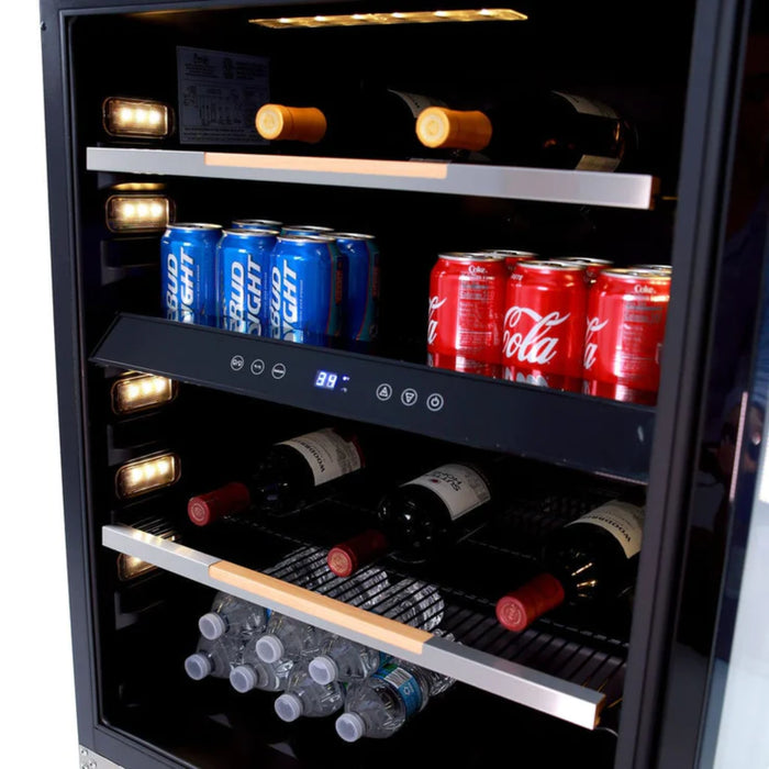 Avanti 24" ELITE Series Built-In and Freestanding Single Zone Beverage Center with 125 Can Capacity ARFSE55R3S