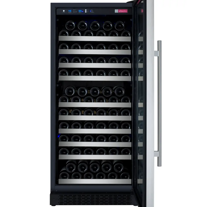 Allavino 24" FlexCount II Tru-Vino Single Zone Wine Cooler with 128 Bottle Capacity VSWR128