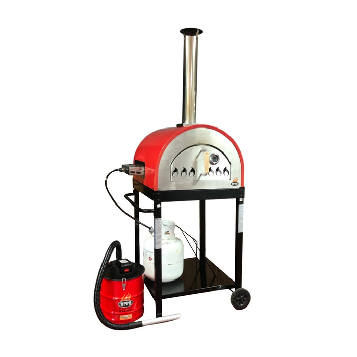 WPPO Traditional 25" Hybrid Pizza Oven WKE-04WG Red