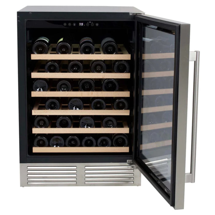 Avanti 23" DESIGNER Series Built-In and Freestanding Single Zone Wine Cooler with 51 Bottle Capacity WCD52SZ3S