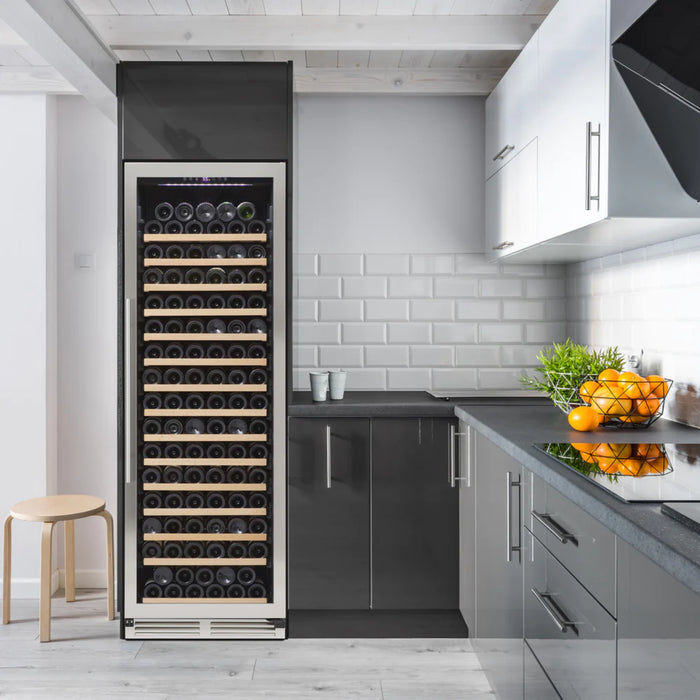 Avanti 24" DESIGNER Series Built-In and Freestanding Single Zone Wine Cooler with 165 Bottle Capacity WCD176SZ3S