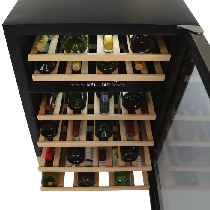 Avanti 24" DESIGNER Series Built-In and Freestanding Dual Zone Wine Cooler with 46 Bottle Capacity WCD46DZ3S