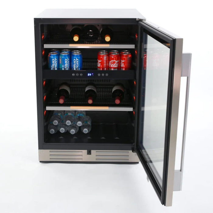 Avanti 24" ELITE Series Built-In and Freestanding Single Zone Beverage Center with 125 Can Capacity ARFSE55R3S