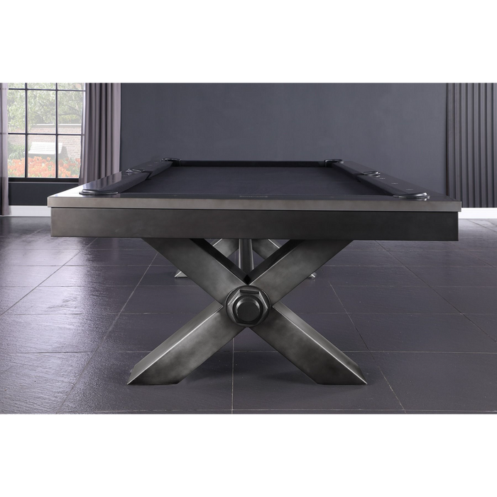 Plank & Hide Vox Steel Pool Table with Accessory Kit and White Glove Delivery & Installation