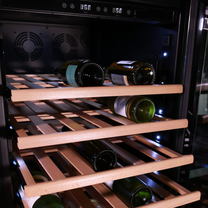 Avanti 24" ELITE Series Dual Zone Combination Wine Cooler with 108 Bottle Capacity and 2 Drawer Beverage Center WCDD108E3S