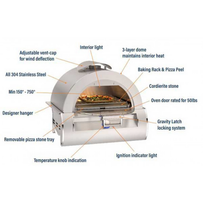 Fire Magic 30" Echelon Built-in Outdoor Pizza Oven 5600