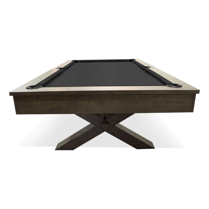 Plank & Hide Crusader Wood Pool Table (Size 8') 878924-16 with Accessory Kit and White Glove Delivery