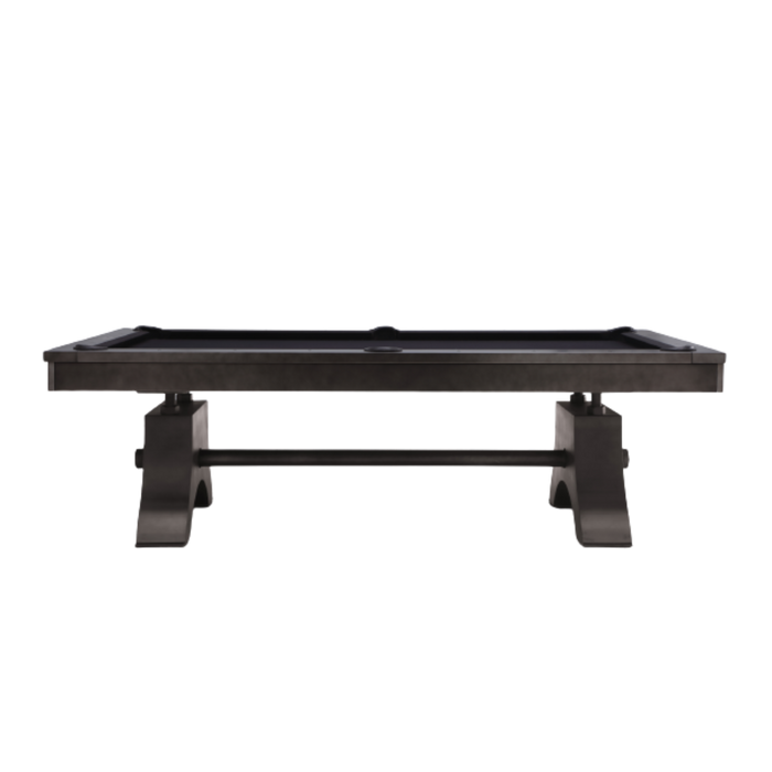 Plank & Hide Jaxx Steel Pool Table (Size 8') 28048-GUN with Accessory Kit and White Glove Delivery