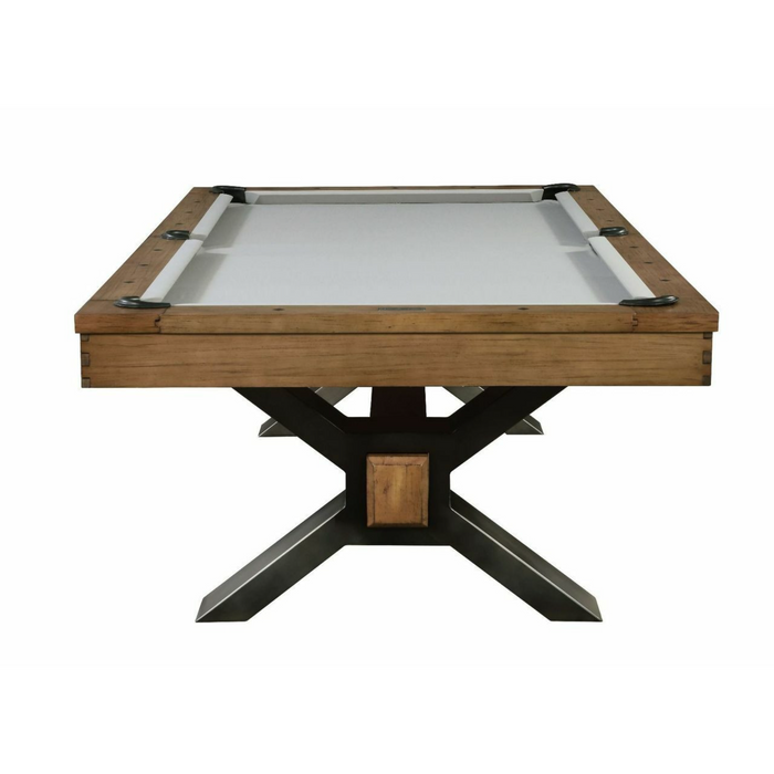 Plank & Hide Nichols Wood Pool Table (Size 8') 28007-SOR with Accessory Kit and White Glove Delivery