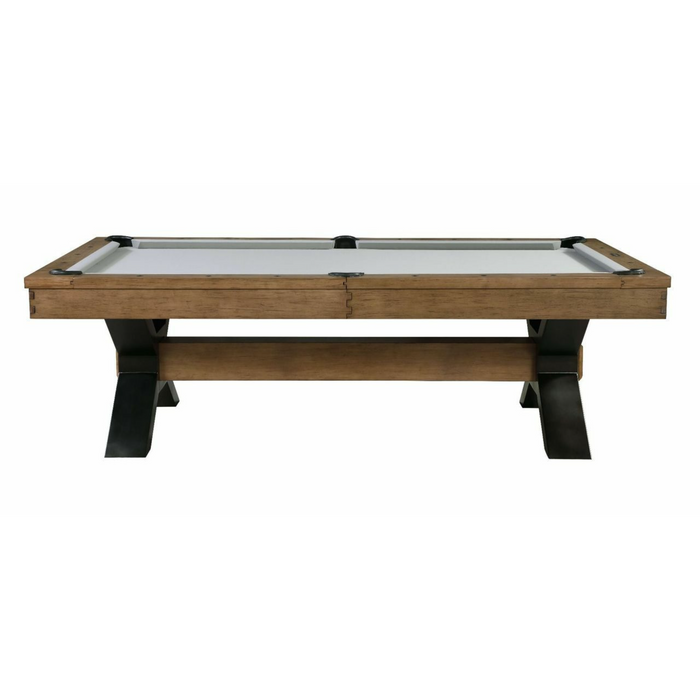 Plank & Hide Nichols Wood Pool Table (Size 8') 28007-SOR with Accessory Kit and White Glove Delivery