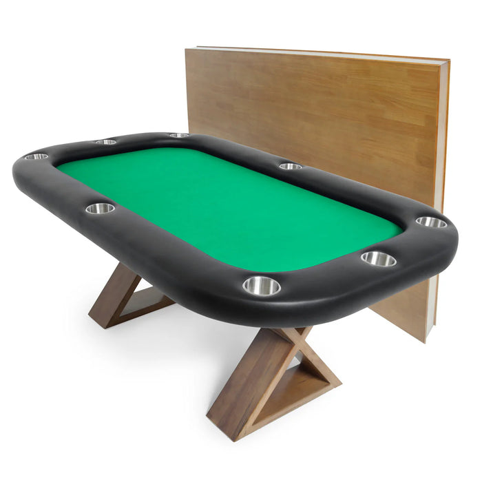 BBO Poker Tables Helmsley Poker Table with Matching Dining Top 2BBO-HELM