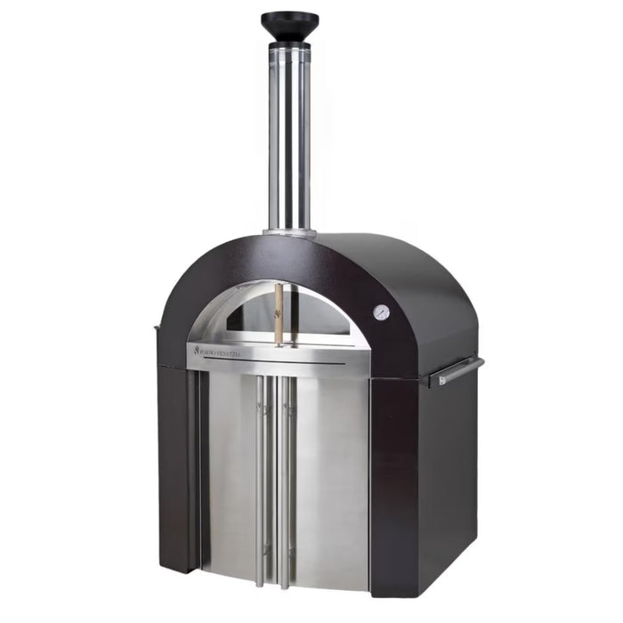 Forno Venetzia Bellagio 500 Freestanding Wood-Fired Pizza Oven with Cart and Cover (Residential) FVBEL500C