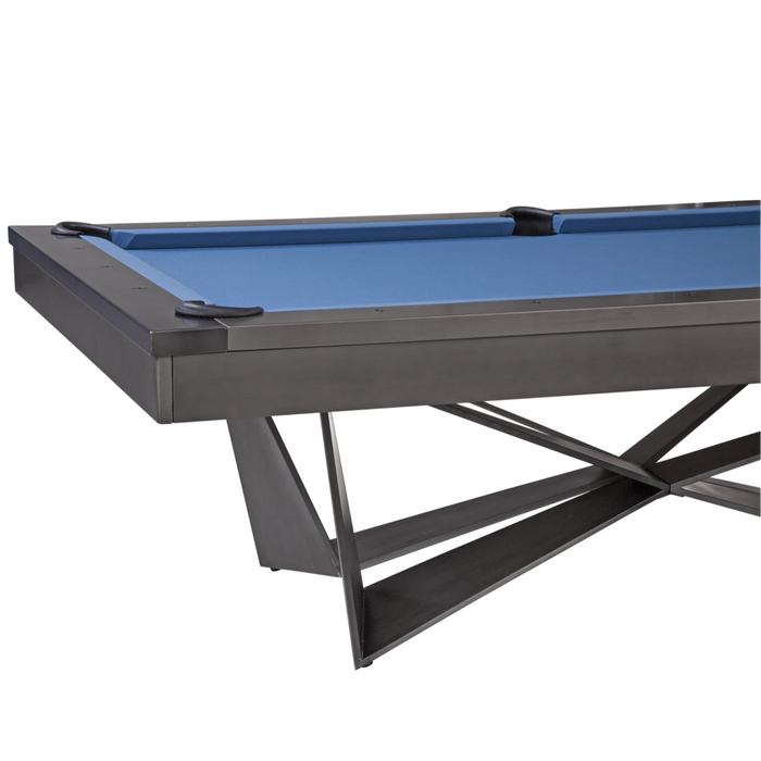 Plank & Hide Essex Steel Pool Table (Size 8') with Free Accessory Kit, Free Steel Cue Rack & Free White Glove Delivery