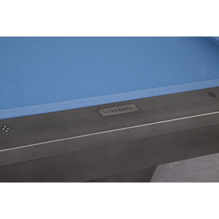 Plank & Hide Essex Steel Pool Table (Size 8') with Free Accessory Kit, Free Steel Cue Rack & Free White Glove Delivery