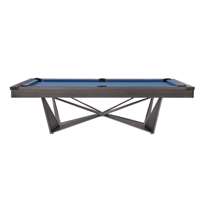 Plank & Hide Essex Steel Pool Table (Size 8') 28066-GUN with Accessory Kit & White Glove Delivery