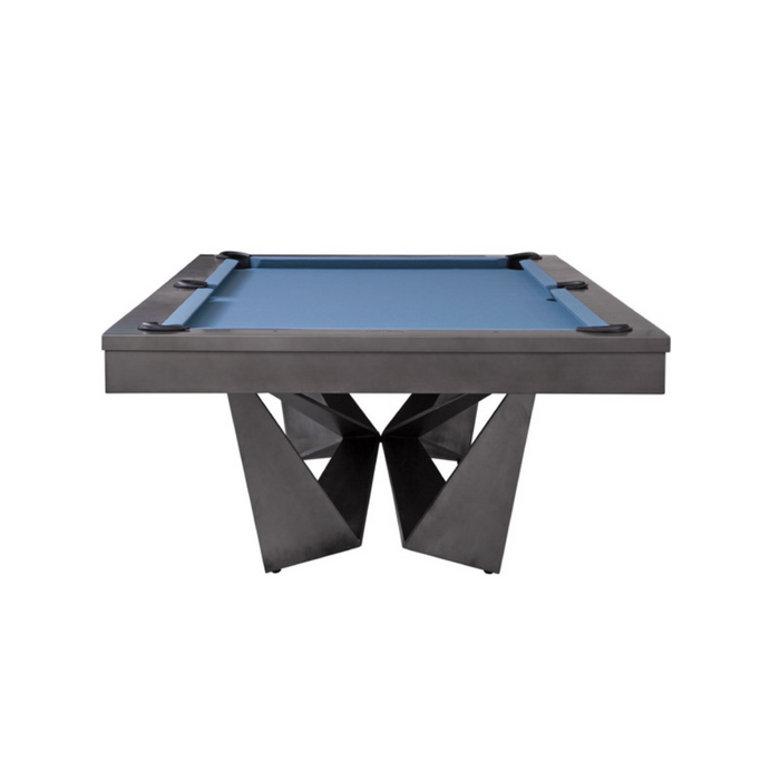 Plank & Hide Essex Steel Pool Table (Size 8') 28066-GUN with Accessory Kit & White Glove Delivery