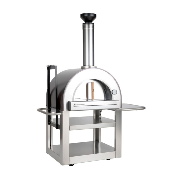 Forno Venetzia Pronto 500 Freestanding Wood-Fired Pizza Oven with Cart (Residential) FVP500C