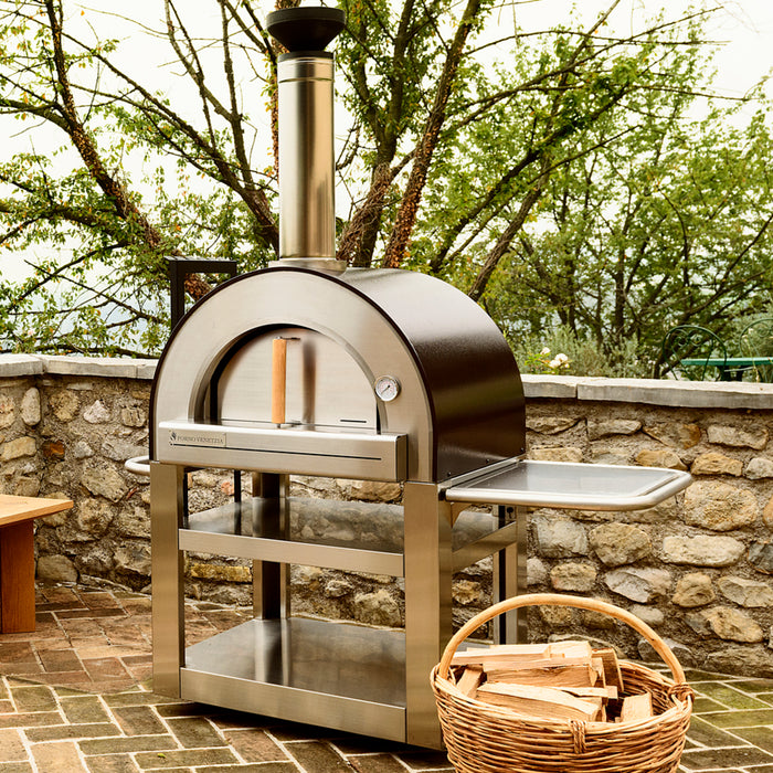 Forno Venetzia Pronto 500 Freestanding Wood-Fired Pizza Oven with Cart (Residential) FVP500C