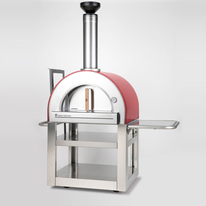 Forno Venetzia Pronto 500 Freestanding Wood-Fired Pizza Oven with Cart (Residential) FVP500C