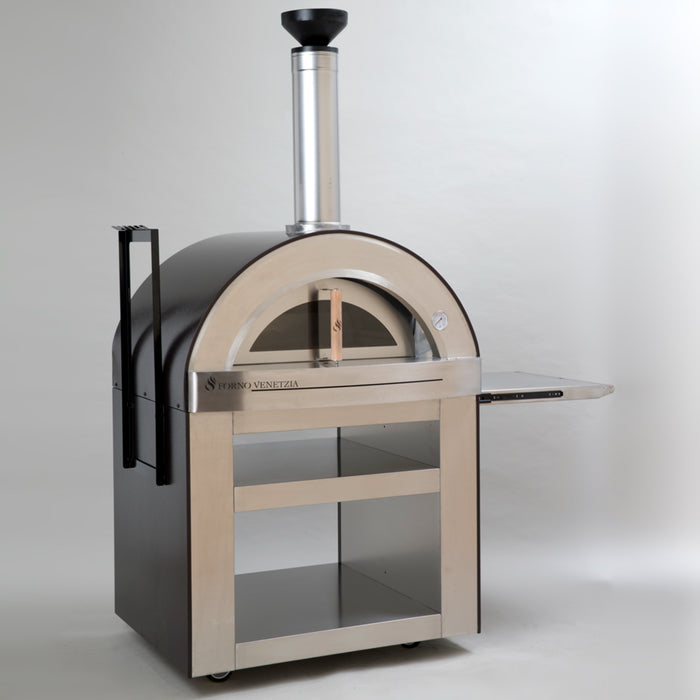 Forno Venetzia Torino 500 Freestanding Wood-Fired Pizza Oven with Cart (Residential) FVTOR500C