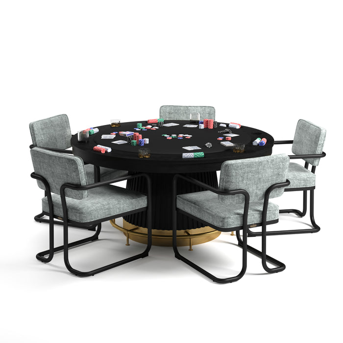 RAM Game Room Prohibition 60" Poker Table - PRO60TBL