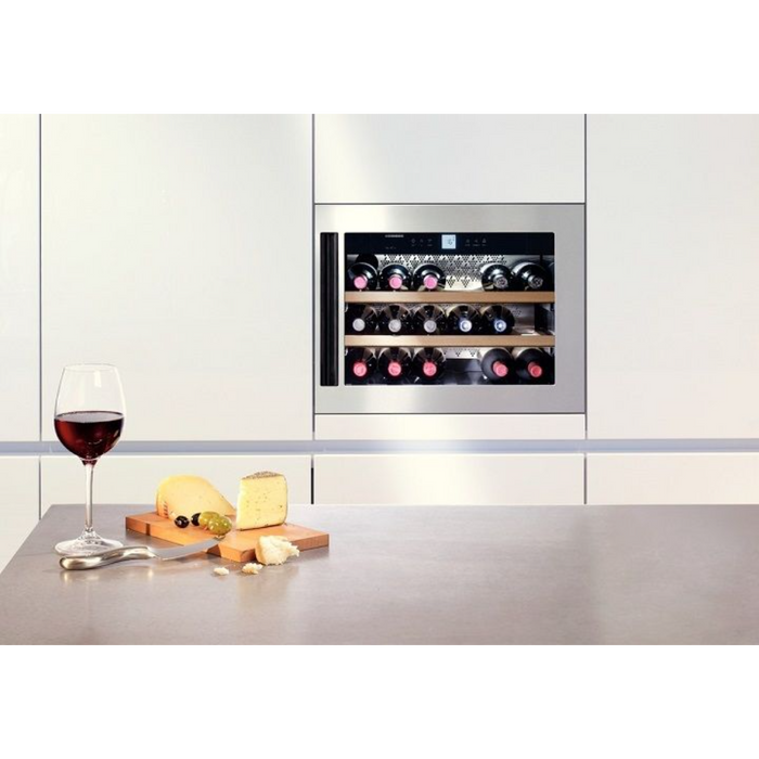 Liebherr 22" Built-In Singe Zone Wine Cooler with 18 Bottle Capacity HWS 1800