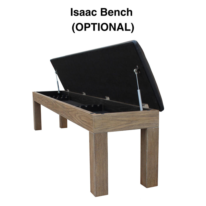 Plank & Hide Isaac Wood Pool Table with Optional Accessory Kit and White Glove Delivery