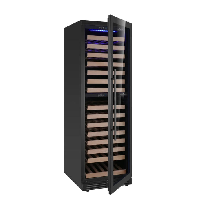 KingsBottle 23.5" Low-E Glass Door Dual Zone Wine Cooler with 159 Bottle Capacity KBU425DX