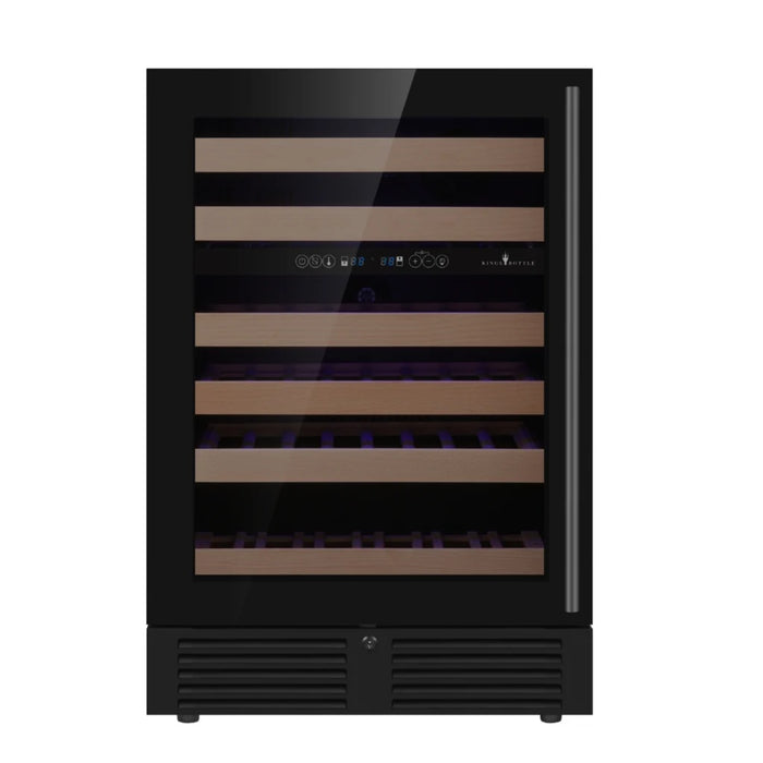 KingsBottle 23.5" Undercounter Dual Zone Wine Cooler with 46 Bottle Capacity KBU145DX