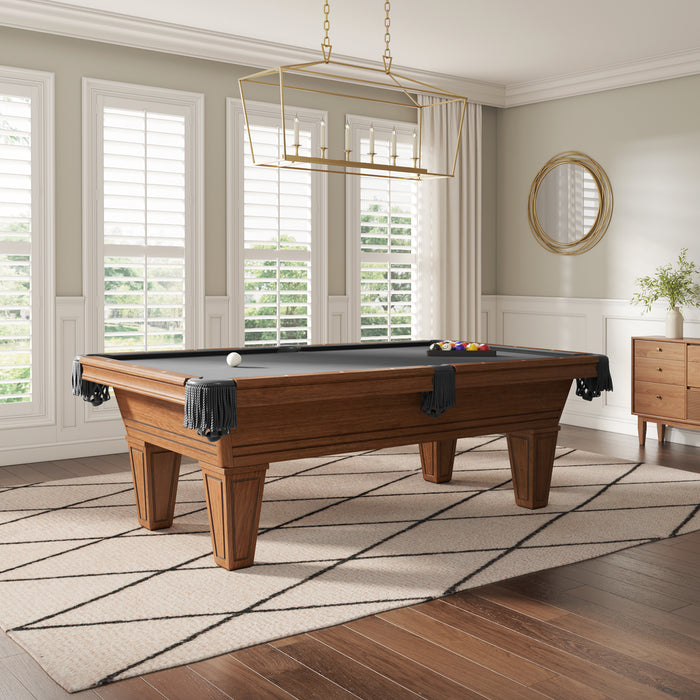 Plank & Hide Carrigan Wood Pool Table with Free Accessory Kit and Free White Glove Delivery & Installation