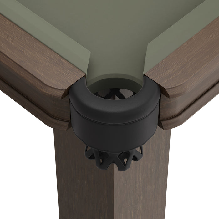 Plank & Hide Elias Wood Pool Table with Drawer (Size 8') with Free Accessory Kit and Free White Glove Delivery & Installation