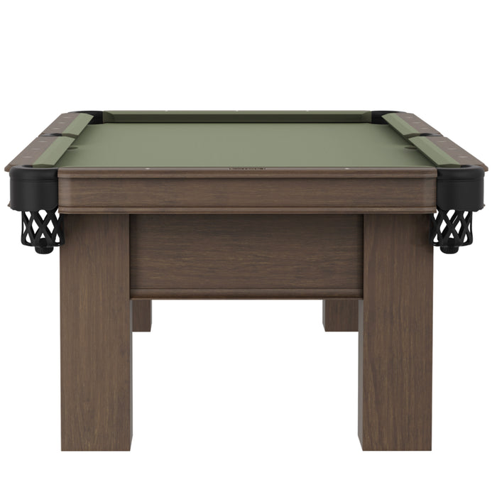 Plank & Hide Elias Wood Pool Table with Drawer (Size 8') with Free Accessory Kit and Free White Glove Delivery & Installation