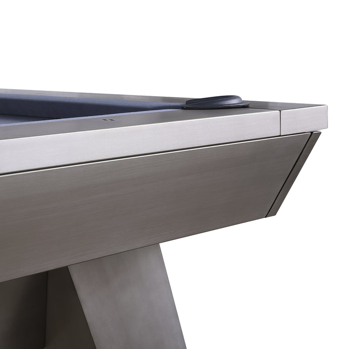 Plank & Hide Lennox Steel Pool Table (Size 8') with Free Accessory Kit, Steel Cue Rack and Delivery & Installation
