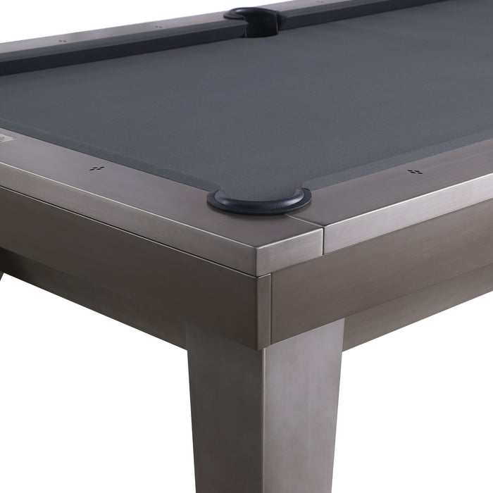 Plank & Hide Lennox Steel Pool Table (Size 8') with Free Accessory Kit, Steel Cue Rack and Delivery & Installation