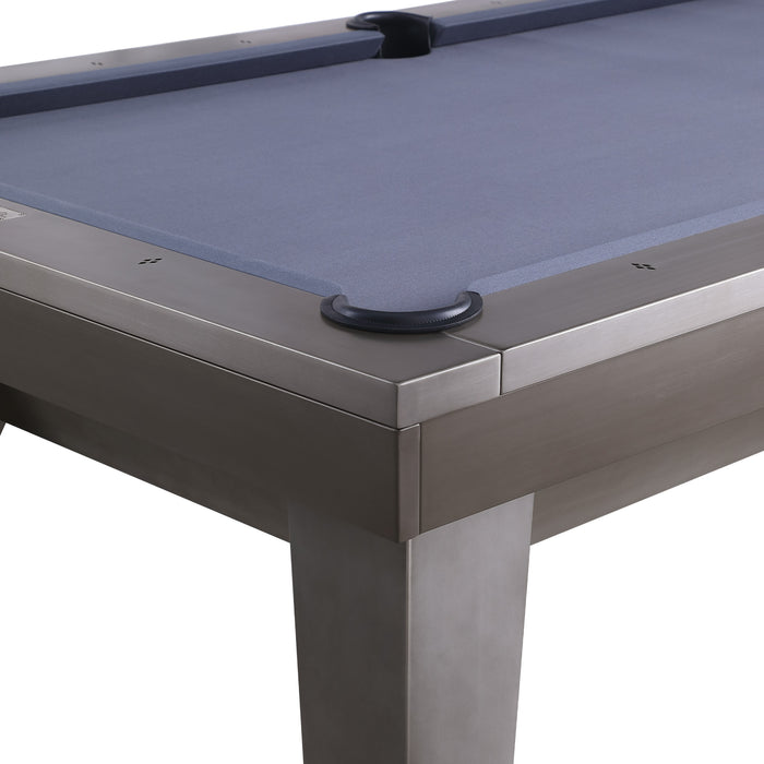 Plank & Hide Lennox Steel Pool Table (Size 8') with Free Accessory Kit, Steel Cue Rack and Delivery & Installation