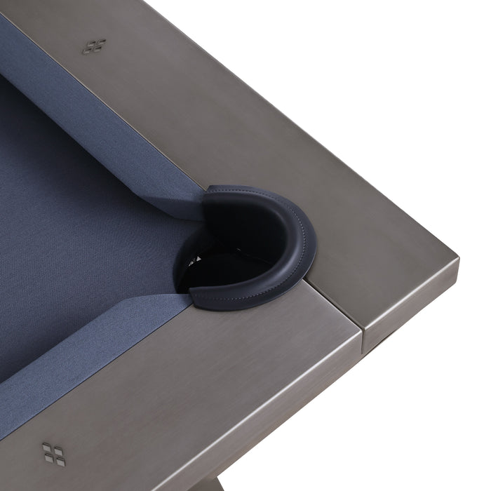 Plank & Hide Lennox Steel Pool Table (Size 8') with Free Accessory Kit, Steel Cue Rack and Delivery & Installation