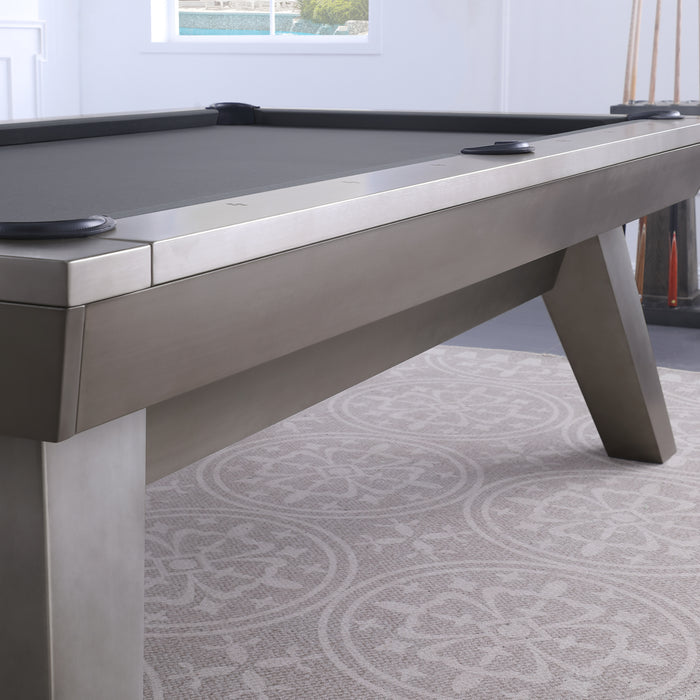 Plank & Hide Lennox Steel Pool Table (Size 8') with Free Accessory Kit, Steel Cue Rack and Delivery & Installation