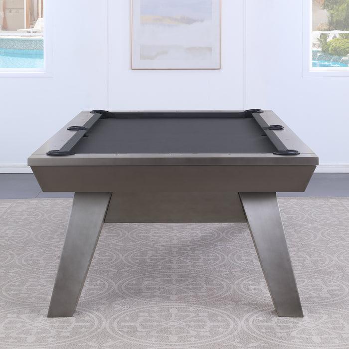 Plank & Hide Lennox Steel Pool Table (Size 8') with Free Accessory Kit, Steel Cue Rack and Delivery & Installation